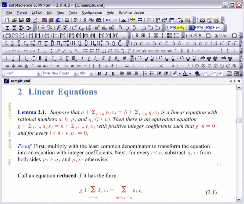 SciWriter Screenshot